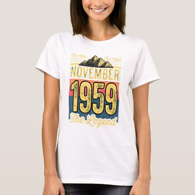 Camiseta Los Hombres 62 Años El Hombre El Mito La Leyenda N (Anverso)