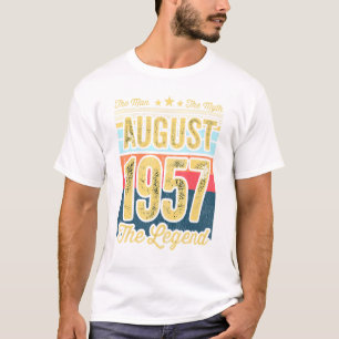 Camiseta Los Hombres 64 Años El Hombre El Mito La Leyenda A