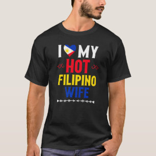 Camiseta Los hombres a los que amo a mi esposa filipina cal