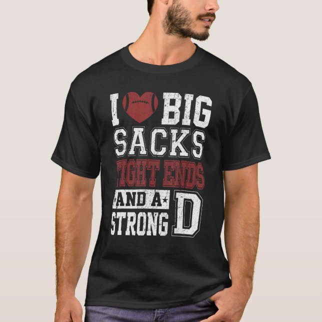 Camiseta Los Hombres A Los Que Me Encantan Los Grandes Saco (Anverso)