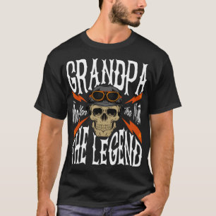 Camiseta Los hombres abuelo el hombre el mito el diseño de 