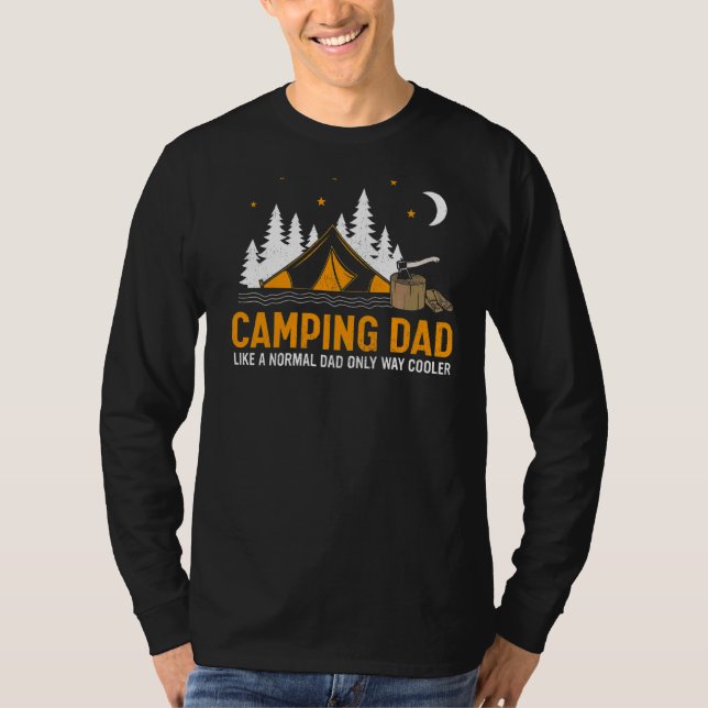 Camiseta Los hombres acampan a papá como un padre normal, p (Anverso)