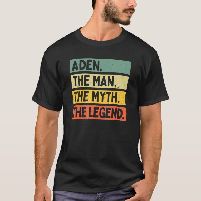 Camiseta Los Hombres Adén Al Hombre El Mito Que La Leyenda  (Anverso)
