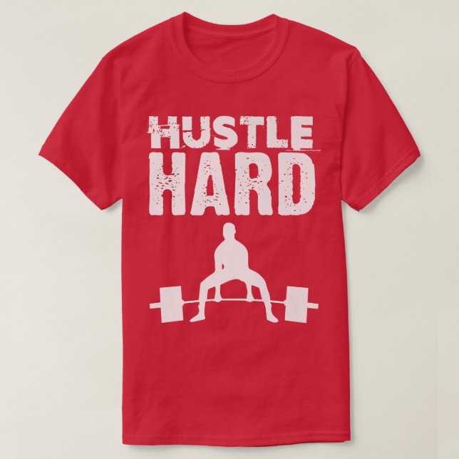 Camiseta Los hombres agitan fuerte motivación de gimnasio P (Diseño del anverso)