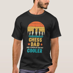 Camiseta Los Hombres Ajedrez Papá Regularmente Pero Los Pad