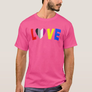 Camiseta Los Hombres Aman A Lgbtq La Bandera De La Comunida