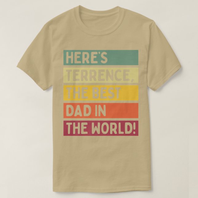 Camiseta Los hombres aquí son la terraza el mejor papá del  (Diseño del anverso)