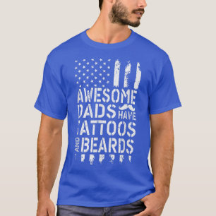 Camiseta Los Hombres Asombrosos Tienen Tatuajes Y La Bander