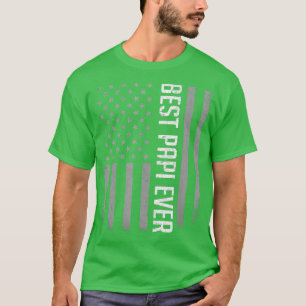 Camiseta Los hombres Bandera Americana Papá Regalo Por El M