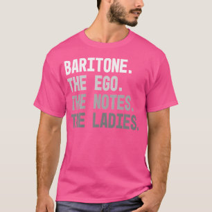 Camiseta Los Hombres Baritone El Ego Las Notas Las Damas