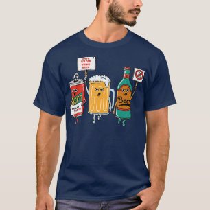 Camiseta Los hombres beben cerveza divertida 
