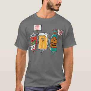 Camiseta Los hombres beben cerveza divertida