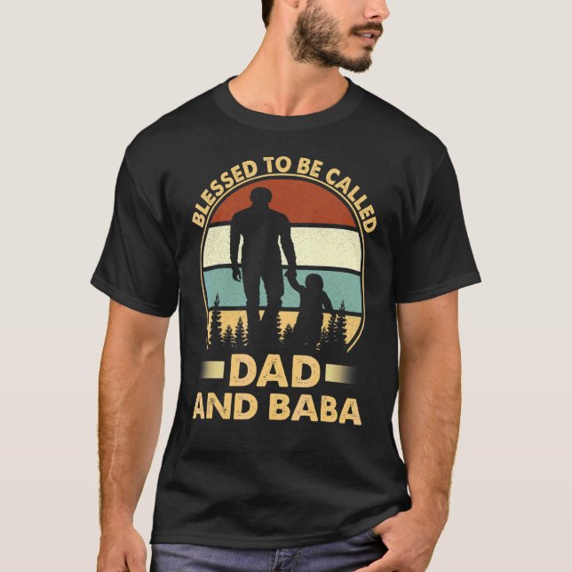 Camiseta Los Hombres Bendecidos Por Ser Llamados Papá Y Bab (Anverso)