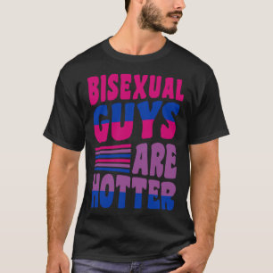 Camiseta Los hombres bisexuales son amigos del orgullo bise