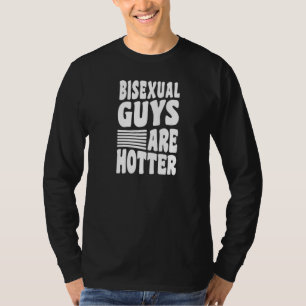 Camiseta Los hombres bisexuales son amigos del orgullo bise