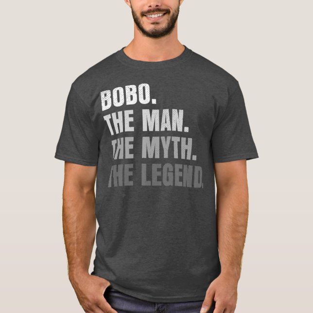 Camiseta Los Hombres Bobo El Hombre El Mito El Abuelo De La (Anverso)