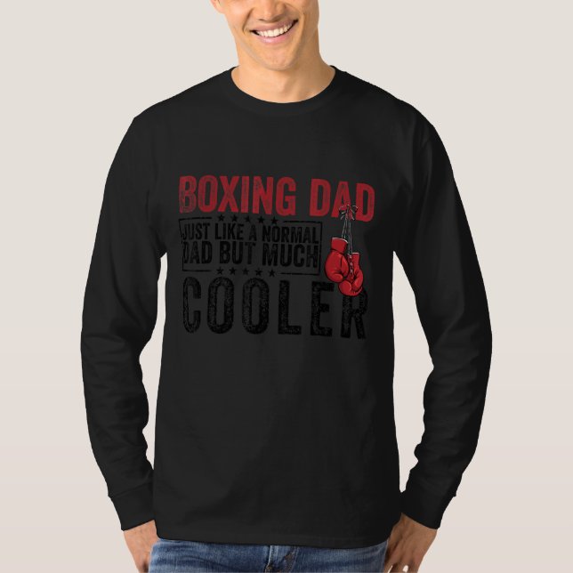 Camiseta Los Hombres Boxean A Papá Como Un Padre Normal Per (Anverso)