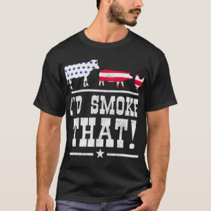 Camiseta Los Hombres Buscaron Fumar Esa Parrilla De Fumador