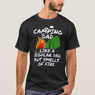 Camiseta Los Hombres Camping Papá Huelen A La Cumbre Del Dí