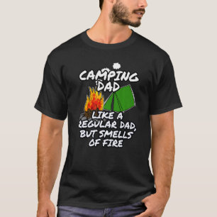 Camiseta Los Hombres Camping Papá Huelen A La Cumbre Del Dí