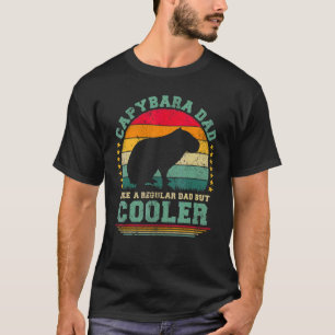 Camiseta Los Hombres Capibara Papá Quieren Un Padre Regular
