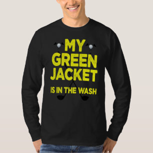 Camiseta Los Hombres Chaquetean Verde En El Golfista De Gol