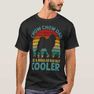 Camiseta Los Hombres Chow Chow A Papá Como Un Padre Regular