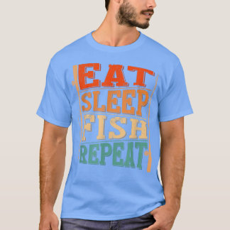 Camiseta Los Hombres Comen De Nuevo Pescado De Sueño, Pesca