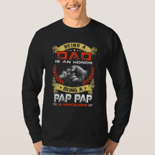 Camiseta Los Hombres Como Papá Un Honor Ser Un Papanicolau 