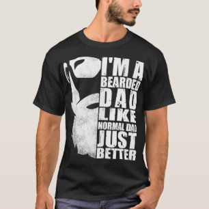 Camiseta Los hombres con barba de papá divertidos y únicos 