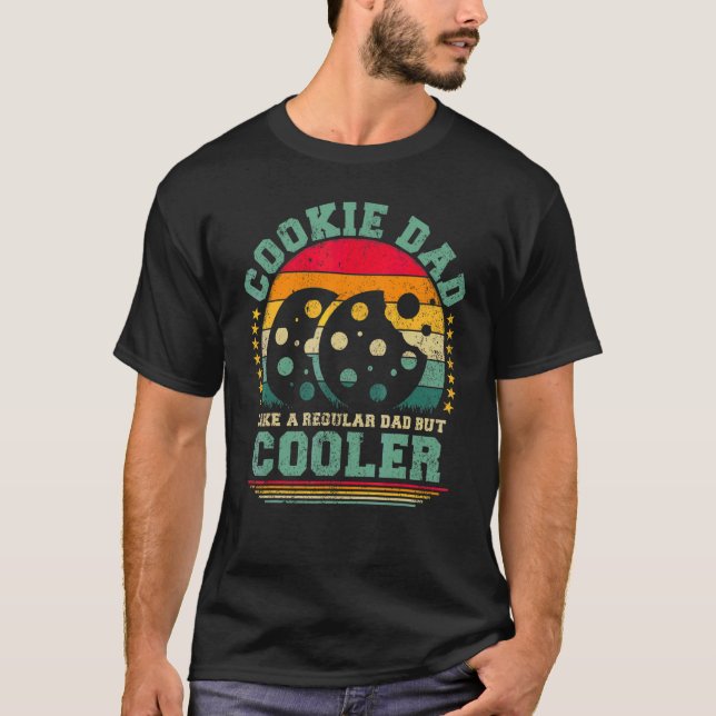 Camiseta Los Hombres Cookie A Papá Como Un Padre Regular Pe (Anverso)