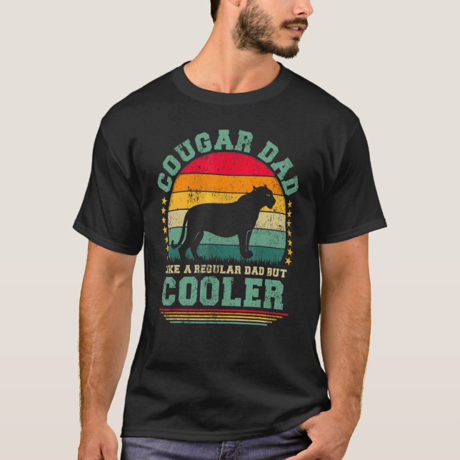 Camiseta Los Hombres Cougar Papá Quieren Un Padre Regular P (Anverso)