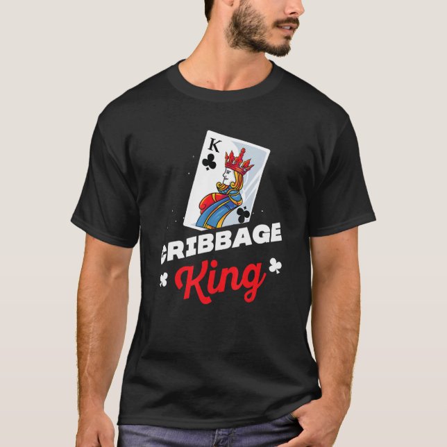 Camiseta Los Hombres Cribbage King Su Y Sus Parejas Concord (Anverso)