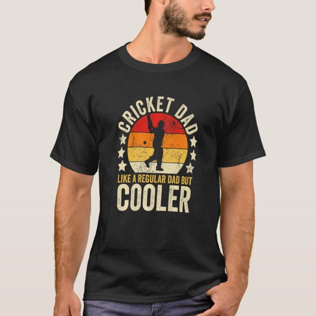 Camiseta Los Hombres Cricket A Papá Como Un Padre Regular P (Anverso)