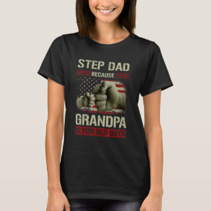 Camiseta Los Hombres Dan Un Paso A Papá Porque El Abuelo Es