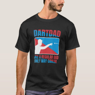 Camiseta Los Hombres Dart Dad Como Un Papá Regular Dardos D