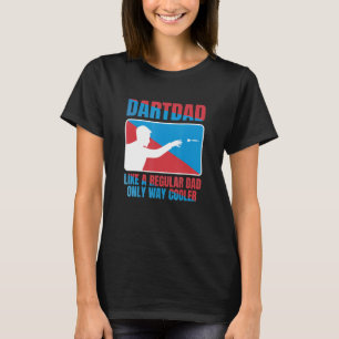 Camiseta Los Hombres Dart Dad Como Un Papá Regular Dardos D