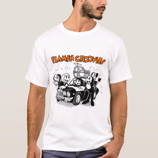 Camiseta Los hombres de banda de rock americanos de Flamin