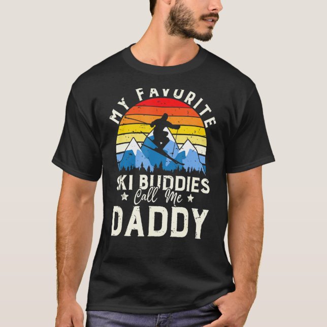 Camiseta Los hombres de mis amigos favoritos de la esquí me (Anverso)