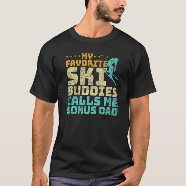 Camiseta Los hombres de mis amigos favoritos de la esquí me (Anverso)