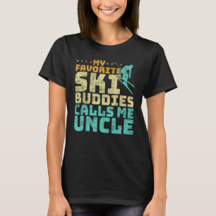 Camiseta Los hombres de mis compañeros favoritos de esquí m