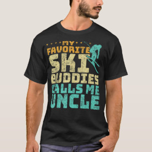 Camiseta Los hombres de mis compañeros favoritos de esquí m