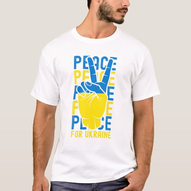 Camiseta Los hombres de Ucrania apoyan a los ucranianos en  (Anverso)