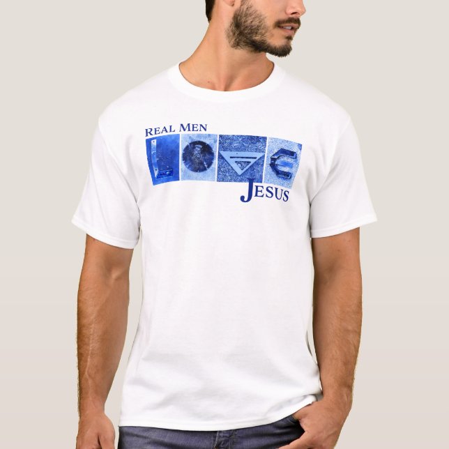 Camiseta Los hombres de verdad aman a Jesús (Anverso)