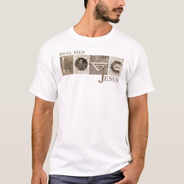 Camiseta Los hombres de verdad aman a Jesús (Anverso)