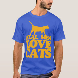 Camiseta Los hombres de verdad aman a los gatos1
