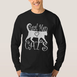 Camiseta Los hombres de verdad aman los gatos