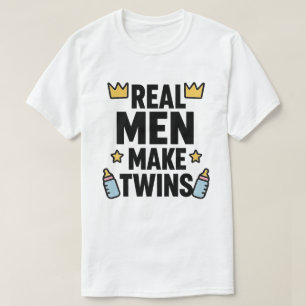 Camiseta Los hombres de verdad hacen gemelos