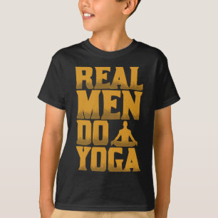 Camiseta Los hombres de verdad hacen yoga regalo divertido
