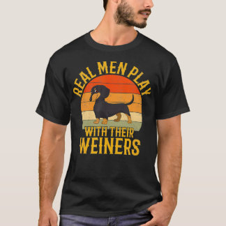 Camiseta Los hombres de verdad juegan con sus tejedores Fun